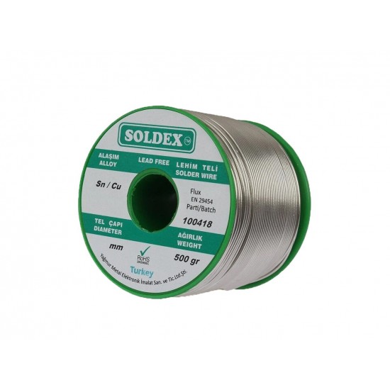 Soldex 1.20mm 500Gr Kurşunsuz Lehim Teli