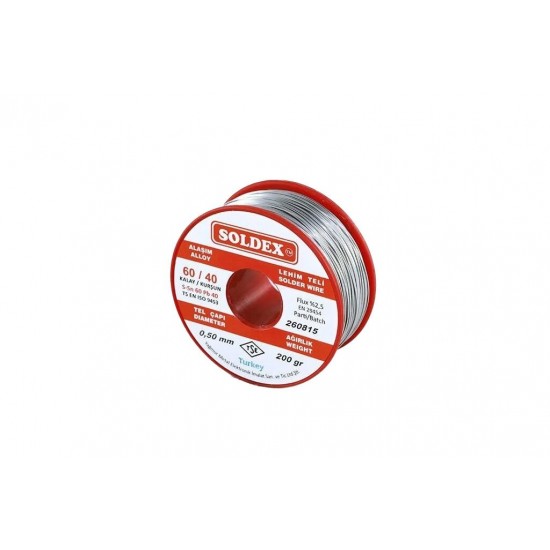 Soldex Lehim Teli 0.50mm 200Gr Sn60 Pb40