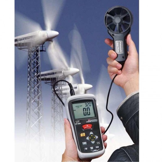 Cem DT-620 Anemometre ve Kızılötesi Termometre CFM-CMM