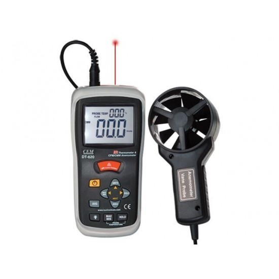 Cem DT-620 Anemometre ve Kızılötesi Termometre CFM-CMM