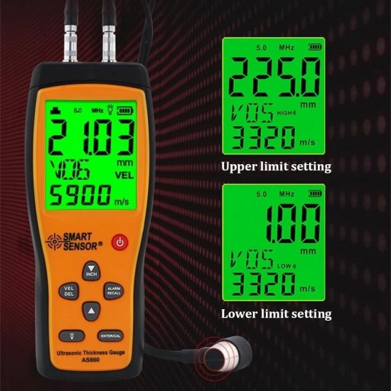 Smart Sensor AS 860 Ultrasonik Kalınlık Ölçer