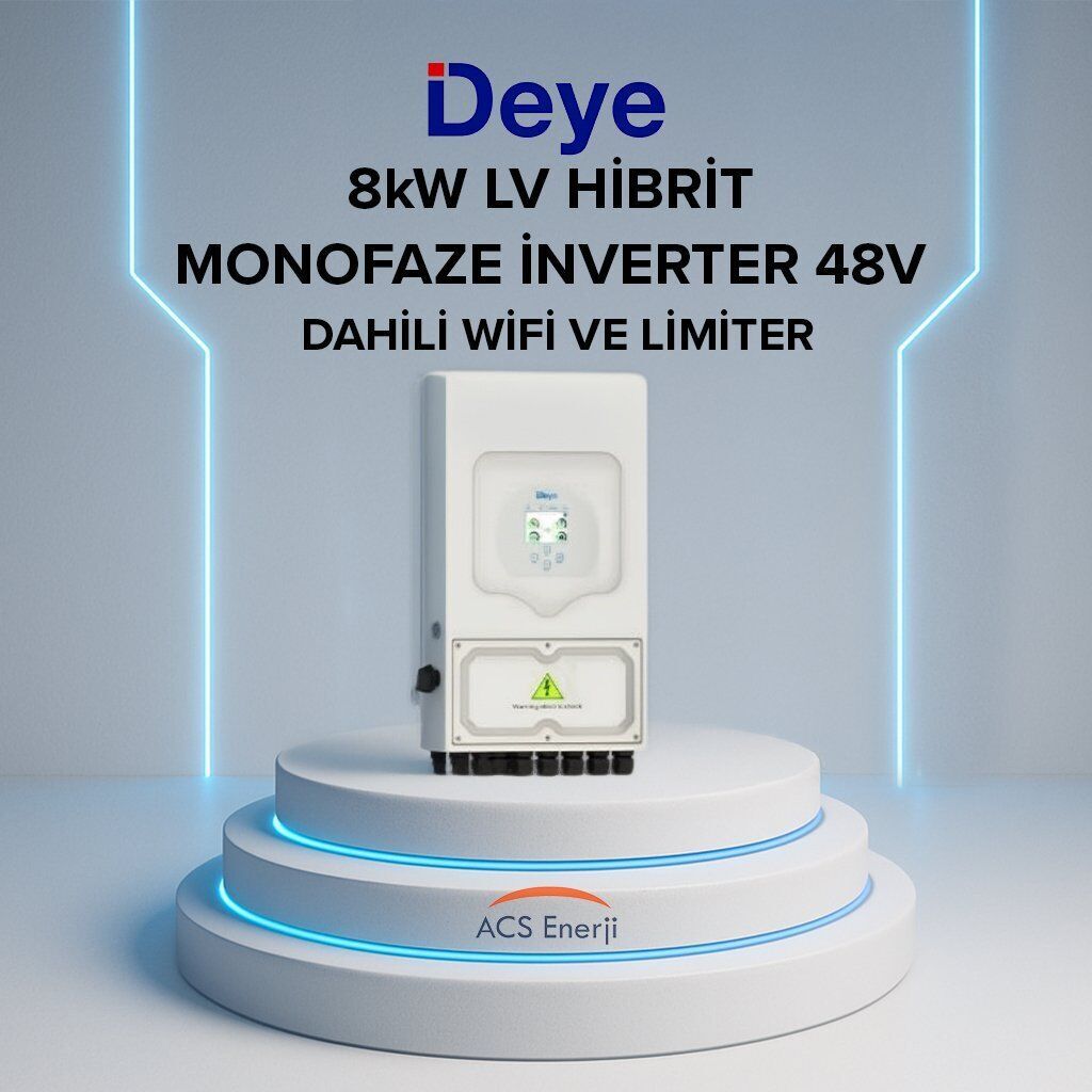 8Kw Hibrit Monofaze İnverter Lv