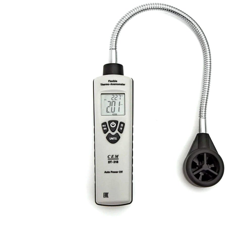 Cem DT-318B Esnek Termo Anemometre (Rüzgar Ölçer)