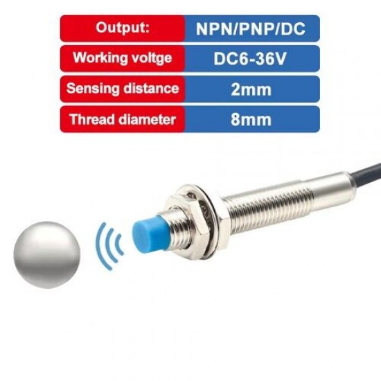 LJ8A3-2-Z/BX NPN NO 2mm Metal Algılayıcı