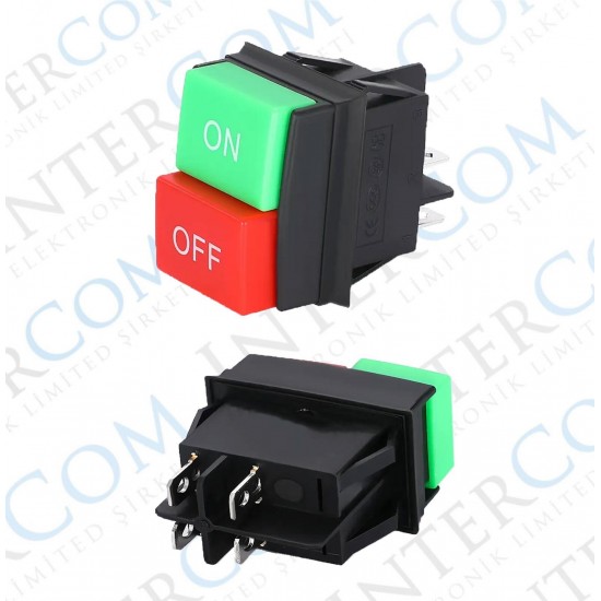 START-STOP ON / OFF Anahtar | Panel Tip Çiftli Buton Anahtarı