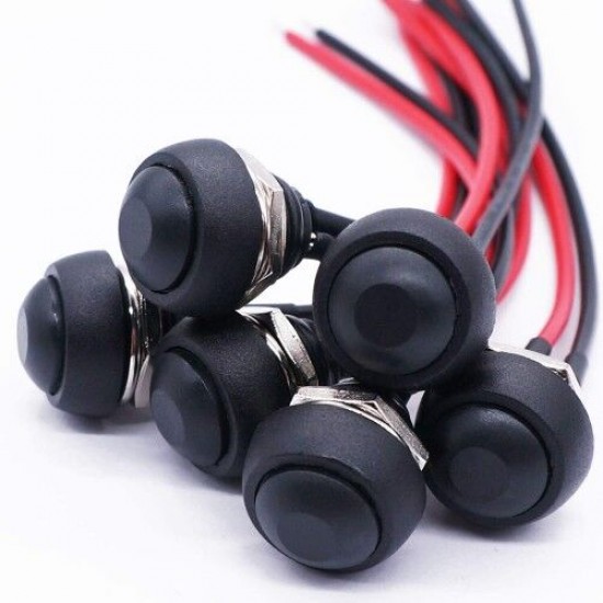 12mm PBS-33B Push Buton 20cm Kablolu