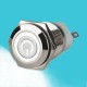 16mm Metal Buton Latch Beyaz Power Sembol Ledli