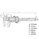 Mitutoyo 500-752-20 IP67 Dijital Kumpas 150mm