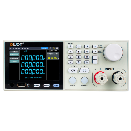 Owon OEL8512C 400W 0.01A/ms 0-600V/40A DC Elektronik Yük