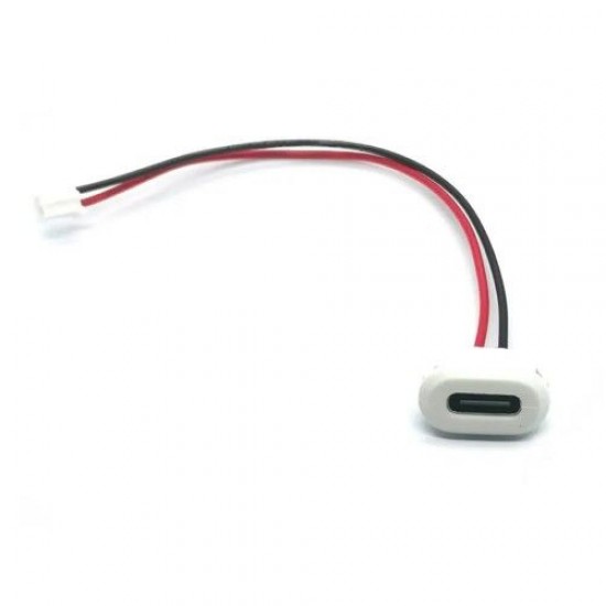 2 Pin Type C Usb Uzatma Kablo 10cm Beyaz