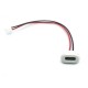 2 Pin Type C Usb Uzatma Kablo 10cm Beyaz