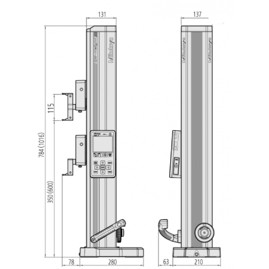 Mitutoyo 518-240 0-350/0-465mm Ölçüm Aralıklı Doğrusal Mihengir