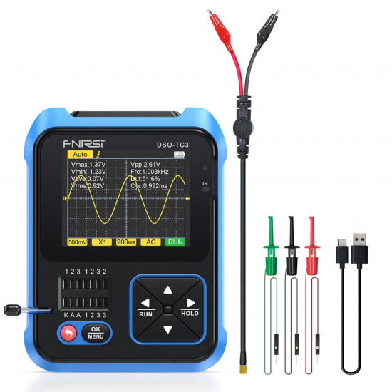 Fnirsi DSO-TC3 El Tipi Dijital Osiloskop Transistör Test Cihazı