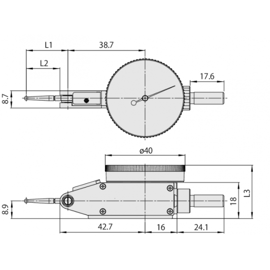 Mitutoyo 513-415-10E 1.00mm Ölçüm Aralığı Salgı Komparatörü