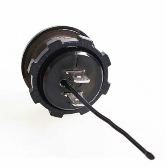 Yuvarlak Voltmetre Termometre 12V/24V