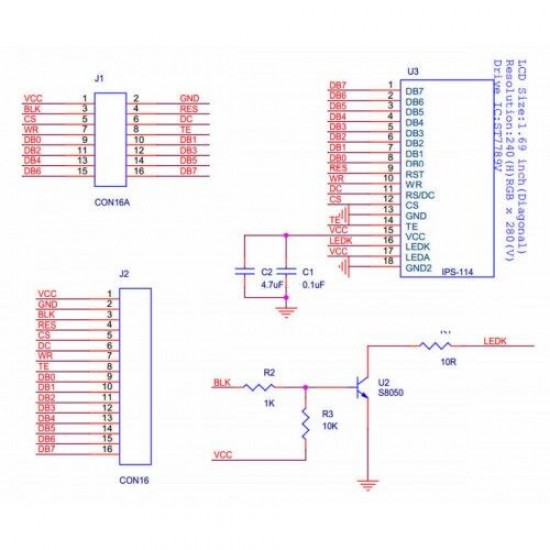 1.69 Lcd Modül