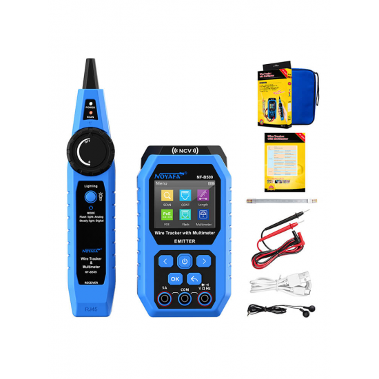 Noyafa NF-B509 Dijital Multimetreli Kablo Test ve İzleme Cihazı