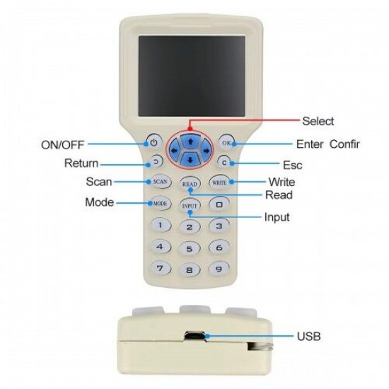 Zx-08cden 10 Frekans Rfid Okuyucu Yazıcı