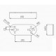 Servo Braket Düz 25mm x 63mm