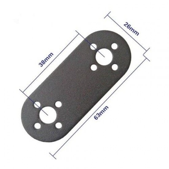 Servo Braket Düz 25mm x 63mm