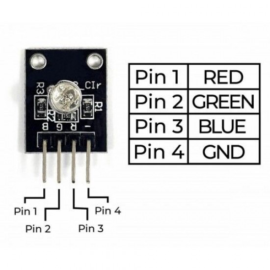 5mm RGB Led Modül KY-016
