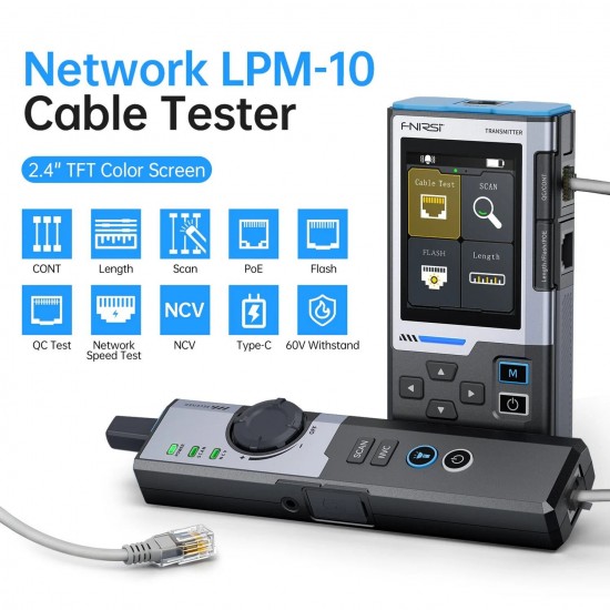 Fnirsi Lpm10a Çok İşlevli Ağ Kablo İzleyici