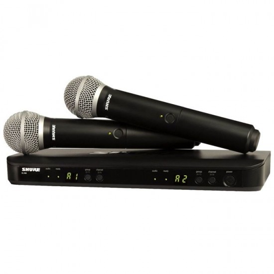 Shure BLX288E/SM58-H8E Çift El Mikrofonlu Profesyonel Kablosuz Ses Sistemi