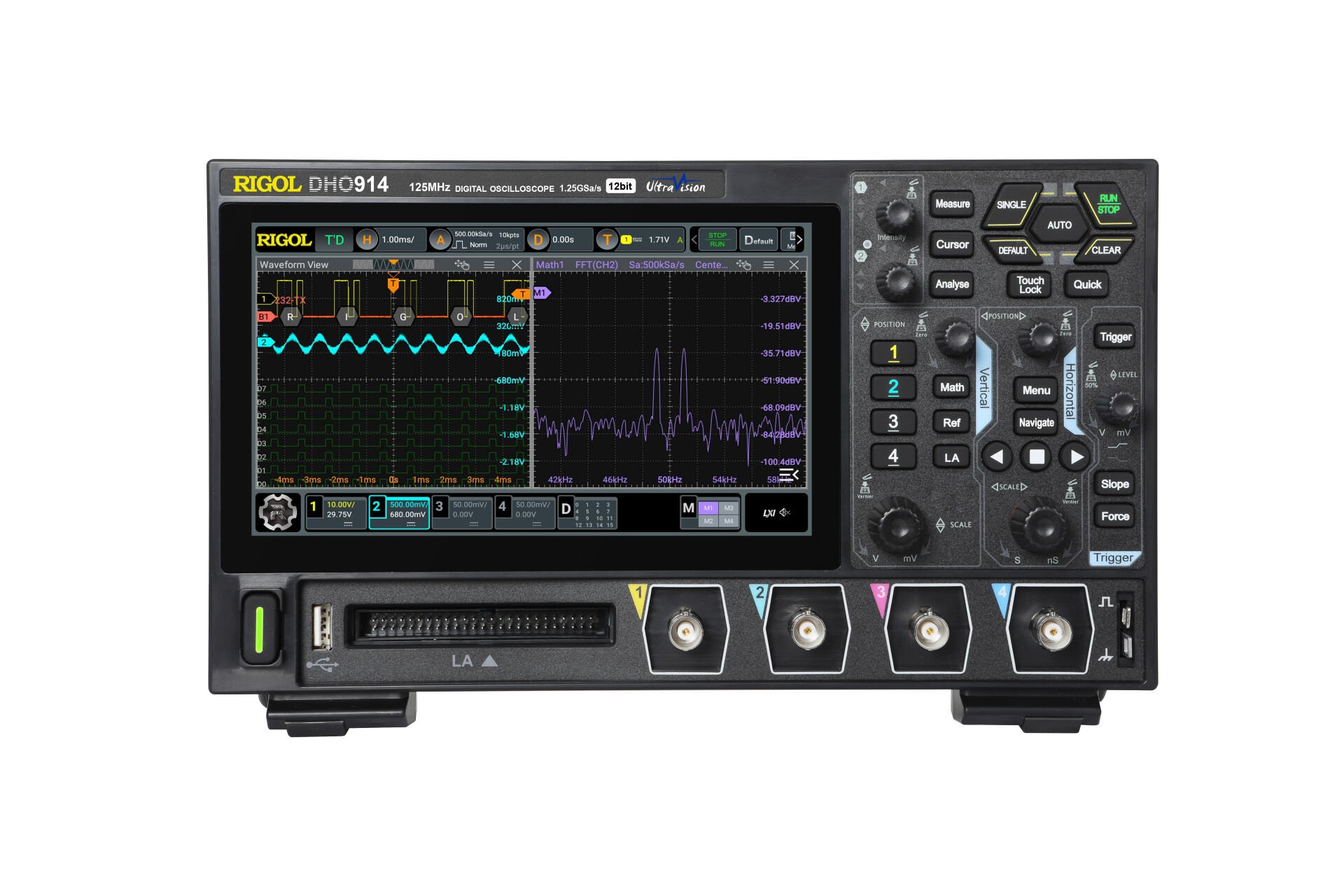 Rigol DHO914 125MHz 4 Kanallı Dijital Osiloskop