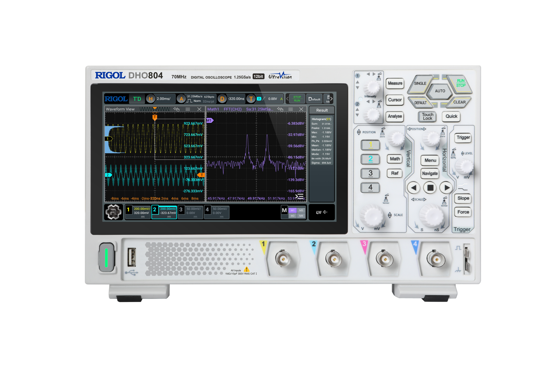 Rigol DHO804 70 MHz 4 Kanallı Dijital Osiloskop