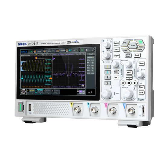 Rigol DHO814 100 MHz 4 Kanallı 12 Bit Dijital Osiloskop