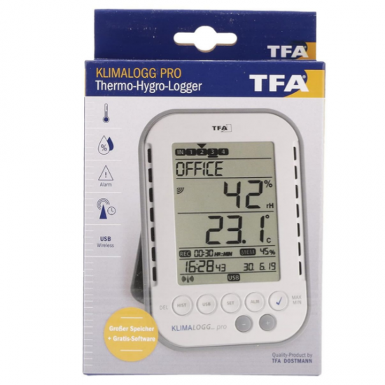 TFA 30.3039 Klimalogg Pro Sıcaklık ve Nem Kayıt Cihazı
